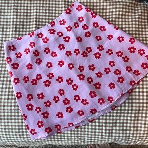 PINK FLORAL PRINCESS POLLY SILK SKIRT